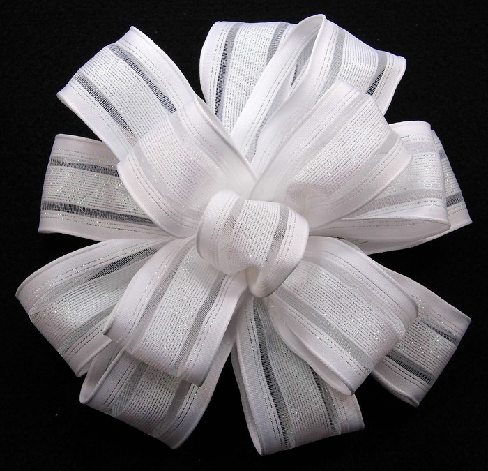  White Wired Ribbon
