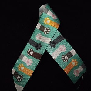 cat paws ribbon