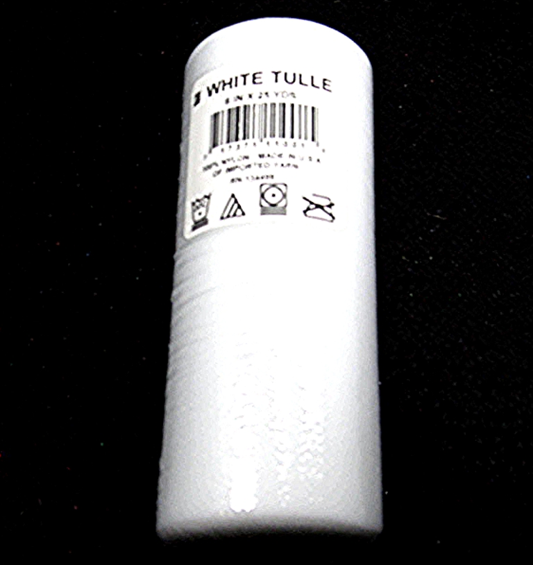 White Tulle Ribbon - Width 10 cm