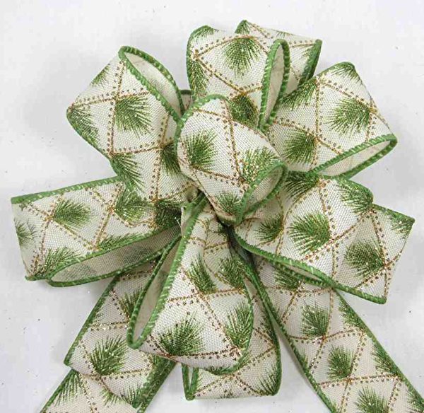 wired pine ribbon