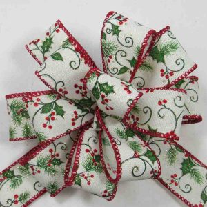 wired holly ribbon