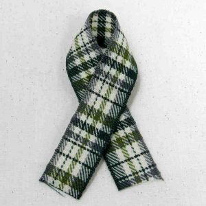 moss plaid ribbon