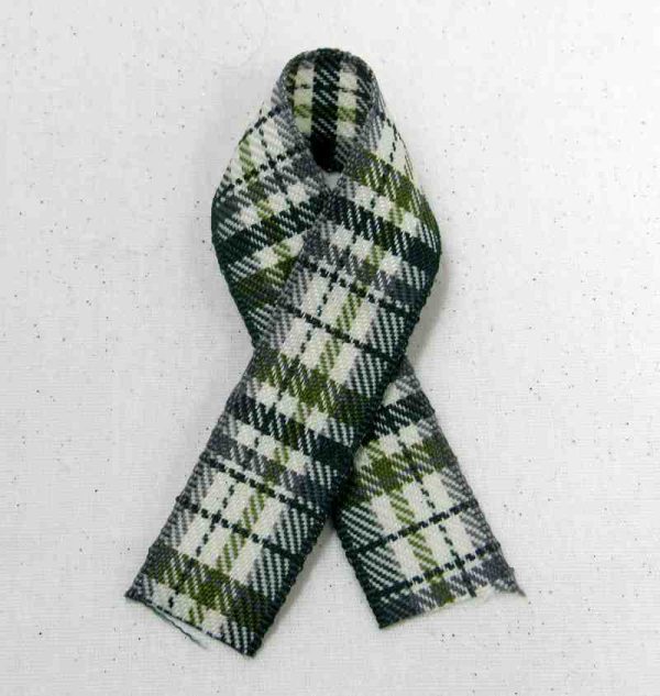 moss plaid ribbon