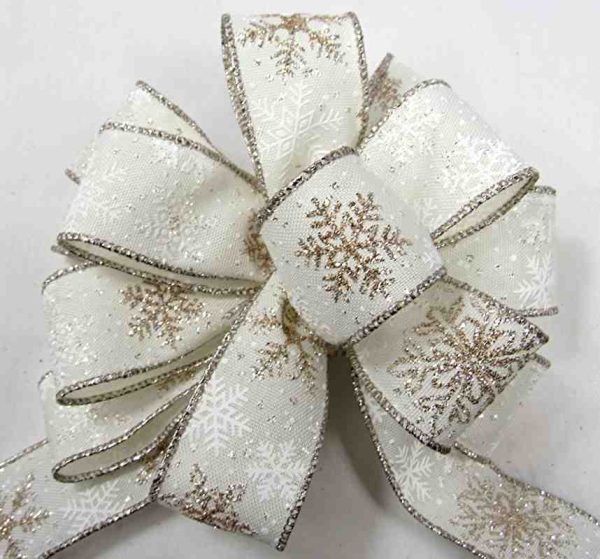 wired snowflake ribbon