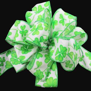 satin shamrock ribbon