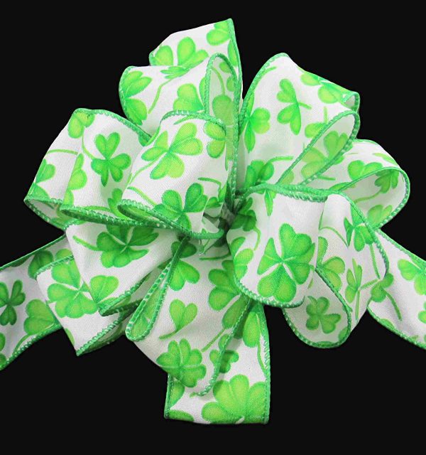 satin shamrock ribbon