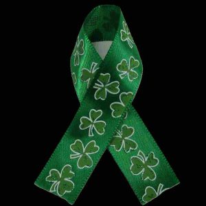 satin shamrock ribbon