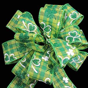 plaid shamrock ribbon